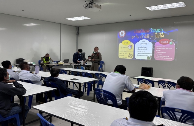 Delta Thailand Welcomes Bangpakong Police Station for Traffic Safety and Drug Awareness Training Wor