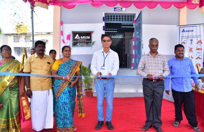 Delta India Opens Donated Toilet Block at Kurubarapalli Government Higher Secondary School