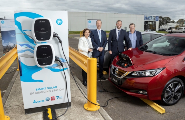 Delta, Nissan and CSIRO Start Trialing Breakthrough Solar EV Charging Solution in Australia