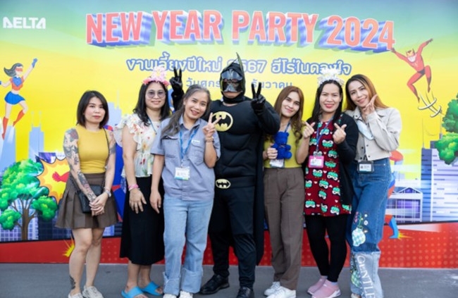 Superheroes and Superstars at Delta Thailand’s 2024 New Year Party