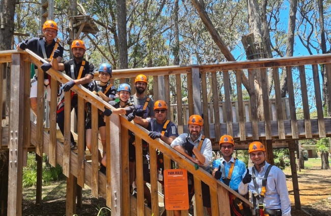 Conquering the Canopy: A Team-Building Day at Treetops Adventure for the Delta AU Service Team