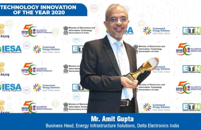 Delta India Awarded Technology Innovation of the Year at 4th IESA for Microgrid Plant Controller