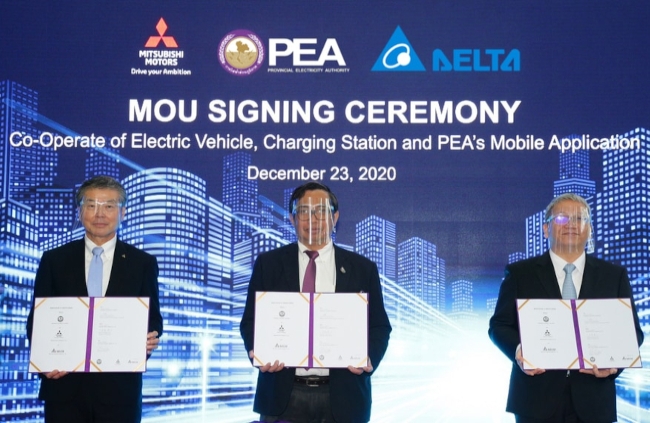 PEA, Mitsubishi Motors and Delta Join Hands to Elevate EV Charging and Ownership Across Thailand
